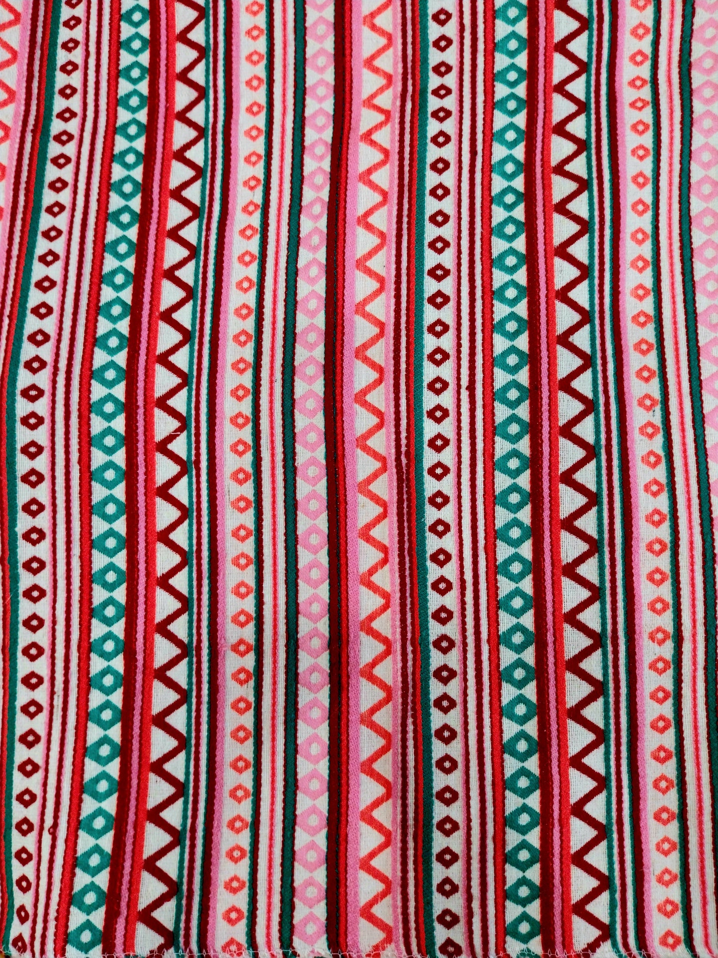 Quirky Multicolor Cotton Sofa Cover with Decorative Tassels