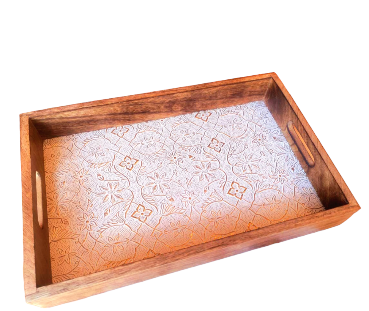 Handmade Wooden Tray for Serving Pair