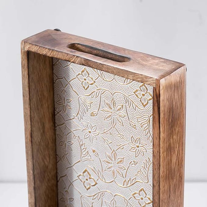 Handmade Wooden Tray for Serving Pair
