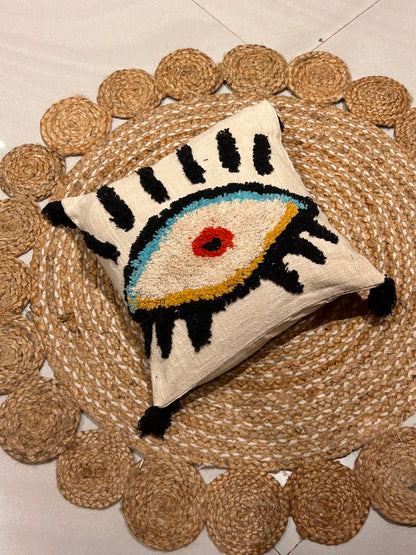 Bohemian Evil Eye Cushion Cover