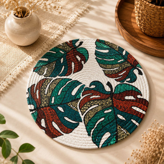 Leaf Style Multicolor Placemats