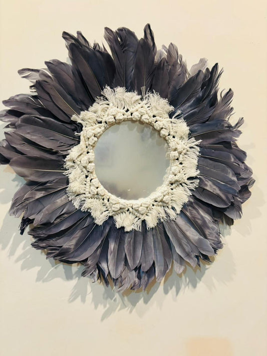 Grey Lace Style Premium Boho Wall Hanging